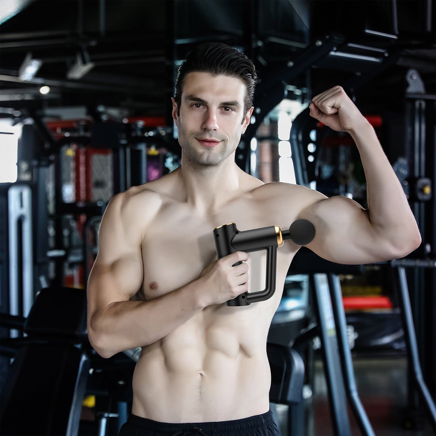 Deep Tissue Massage Gun W/4 Attachments
